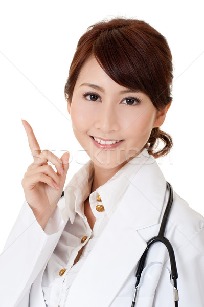 Foto stock: Asia · médico · primer · plano · retrato · mujer · hermosa · nina