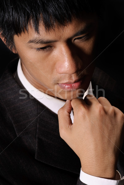 Thinking expression Stock photo © elwynn