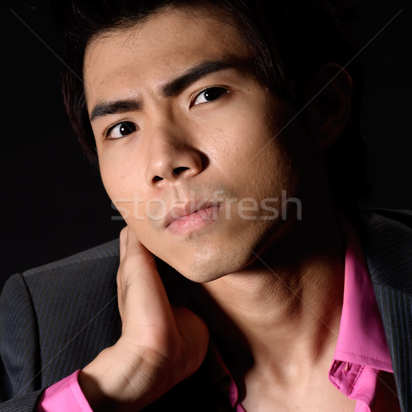 Cool Asian young businessman Stock photo © elwynn