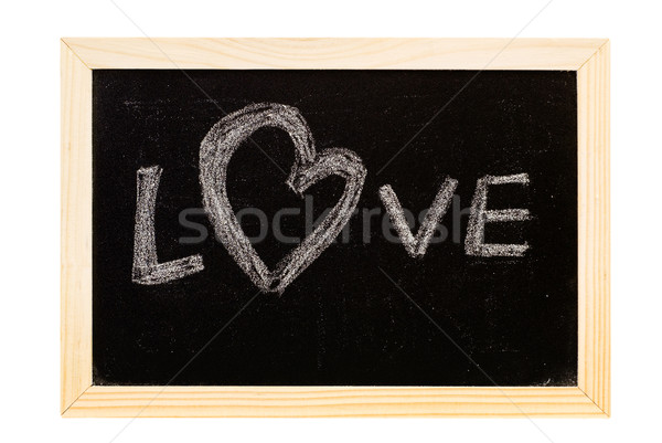 blackboard written 'Love' Stock photo © elwynn