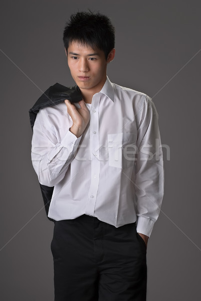 Lonely young man Stock photo © elwynn