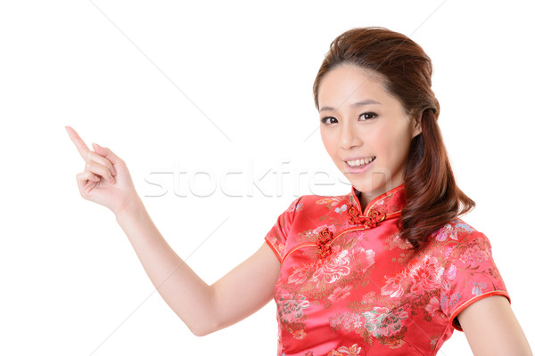 Asian woman introduce Stock photo © elwynn