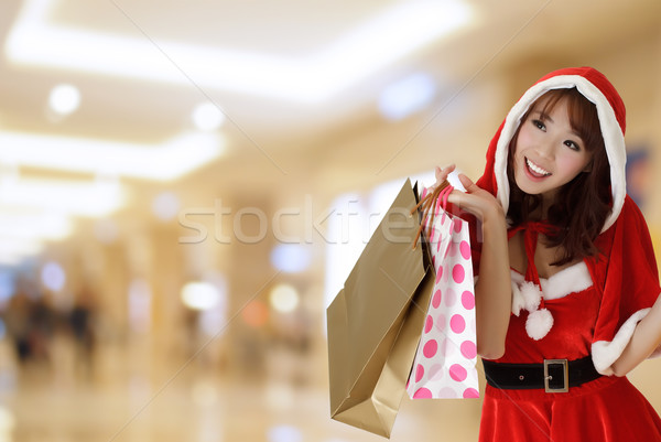 商業照片: 快樂 · 購物 · 女孩 · 聖誕節 · 衣服