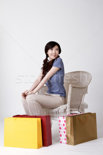 Stock photo: Happy smiling woman