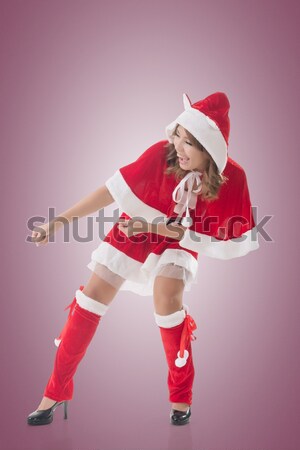 Stock photo: Attractive Christmas lady