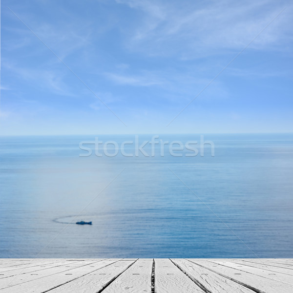 sea and desk table Stock photo © elwynn