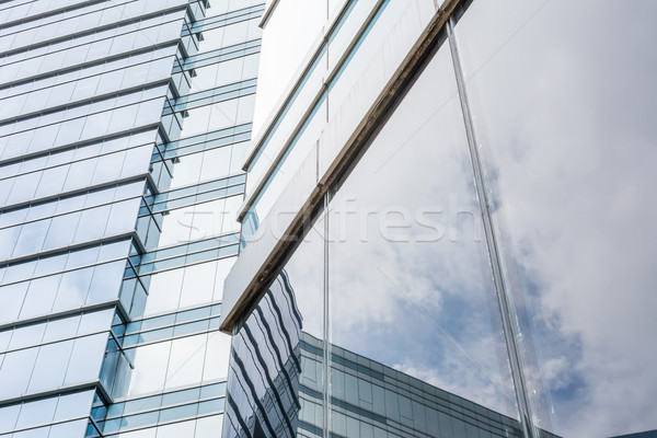 Biuro szkła Windows piękna refleksji Hongkong Zdjęcia stock © elwynn