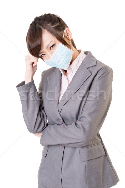 Sick business woman Stock photo © elwynn