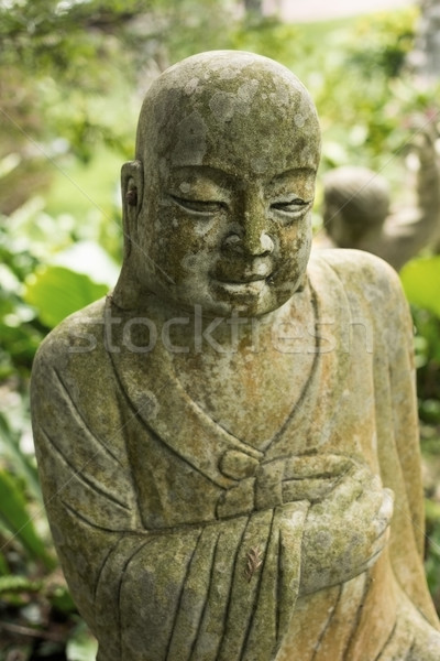 Ruined statue Ksitigarbha Bodhisattva  Stock photo © elwynn