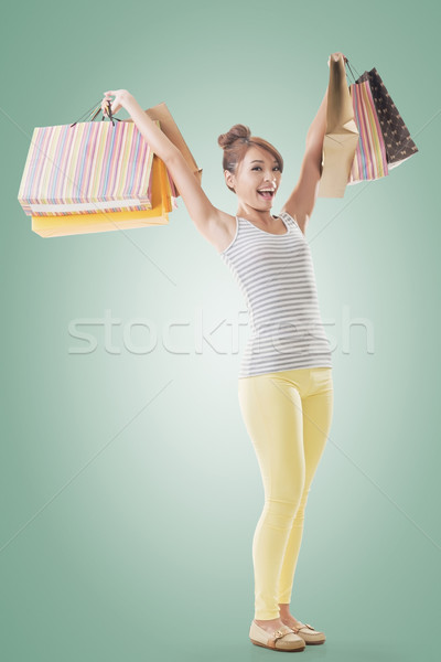 Shopping girl  Stock photo © elwynn