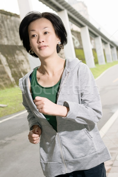 Courir sport asian portrait [[stock_photo]] © elwynn