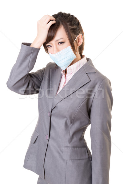 Sick business woman Stock photo © elwynn