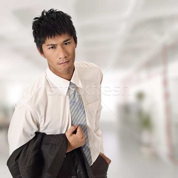 Confident young business man Stock photo © elwynn