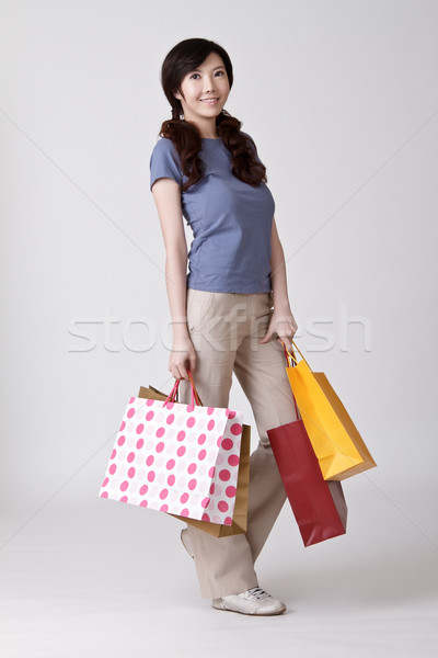 Stock photo: Happy smiling shopper