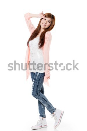 Happy smiling girl Stock photo © elwynn