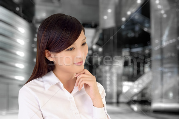 Businesswoman thinking Stock photo © elwynn