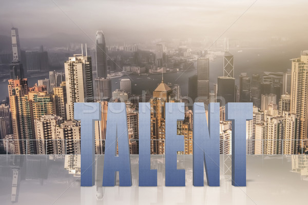 [[stock_photo]]: Talent · compétence · capacité · texte · 3d · ciel · modernes