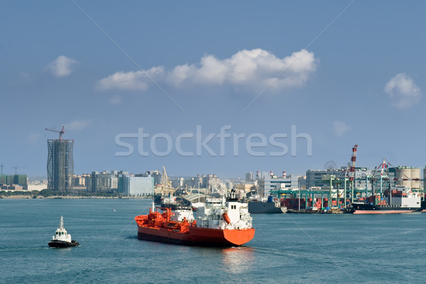 Cityscape of ocean Stock photo © elwynn