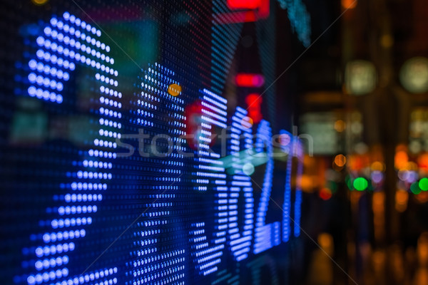 stock market price display Stock photo © elwynn