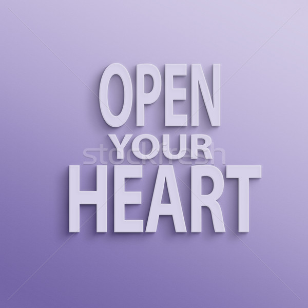 open your heart Stock photo © elwynn