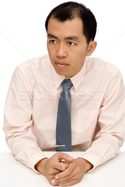 Businessman sit and watch Stock photo © elwynn