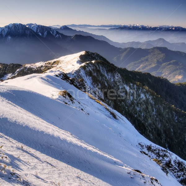 Mountain scenery of snow slope Stock photo © elwynn