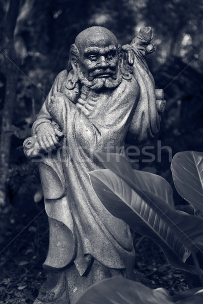 Posąg starych lasu Tajwan asia ogród Zdjęcia stock © elwynn