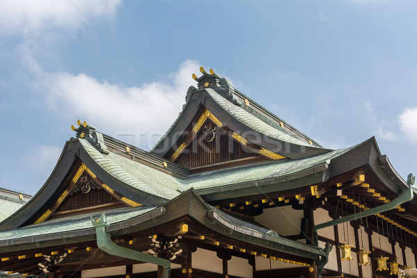 Japans stijl dak Osaka Japan asia Stockfoto © elwynn