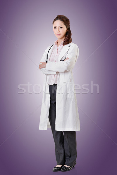 Friendly Asian doctor Stock photo © elwynn