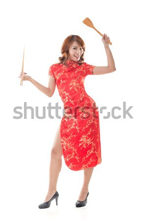 Smiling Chinese woman Stock photo © elwynn