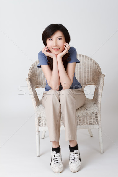 Cute lady of Asian Stock photo © elwynn