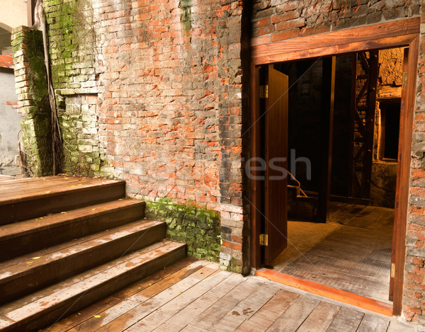Régi ház rom festői belső külső épület Stock fotó © elwynn