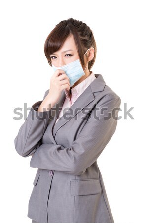 Sick business woman Stock photo © elwynn