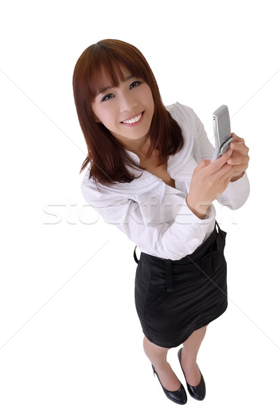 Happy smiling business woman Stock photo © elwynn