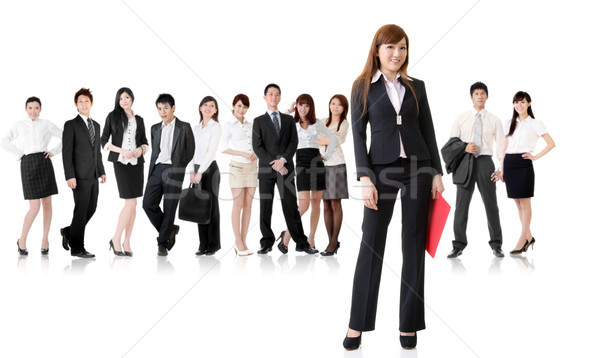 business woman with her team Stock photo © elwynn