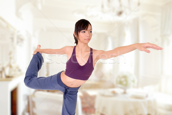 Foto stock: Yoga · casa · atractivo · Asia · experto