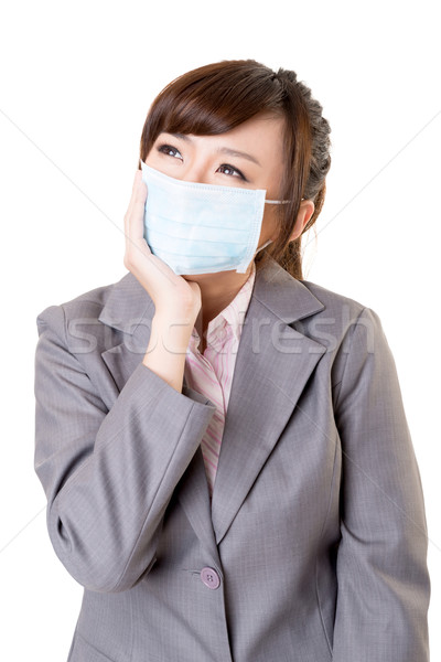 Sick business woman Stock photo © elwynn