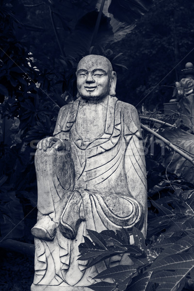 Ruined statue Ksitigarbha Bodhisattva  Stock photo © elwynn