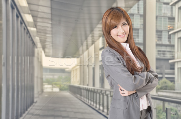 Smile Asian business woman Stock photo © elwynn