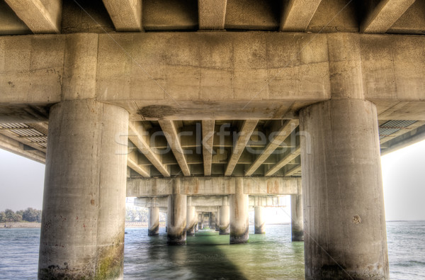 Moderno ponte architettura dettaglio struttura strada Foto d'archivio © elwynn