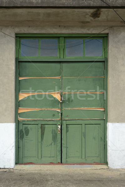 Old grunged door Stock photo © elwynn