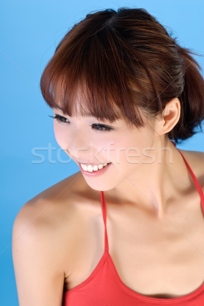 Happy smiling Asian beauty Stock photo © elwynn