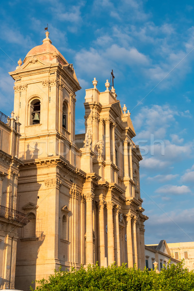 The cathedral of Noto in Sicily Stock photo © elxeneize