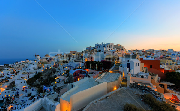 Oia in the early morning Stock photo © elxeneize