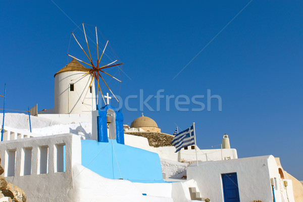 Windmill in Oia Stock photo © elxeneize