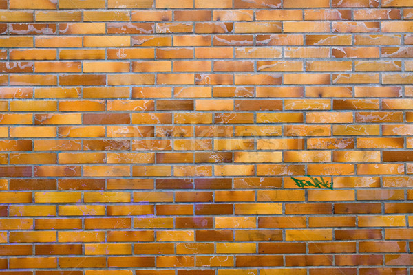 Dirty wall of clinker bricks Stock photo © elxeneize