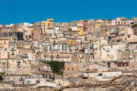Part of Ragusa Ibla in Sicily Stock photo © elxeneize