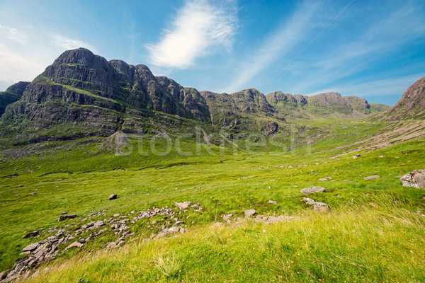 Estrada escócia espetacular terras altas da escócia natureza montanha Foto stock © elxeneize
