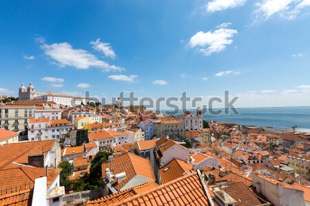 View over Lisbon Stock photo © elxeneize