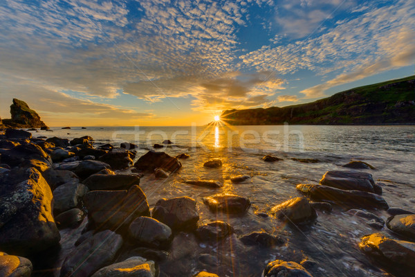 Stock photo: Amazing sunset on the Isle of Skye
